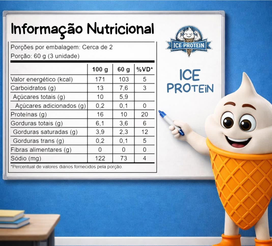 Tabela nutricional Ice Protein